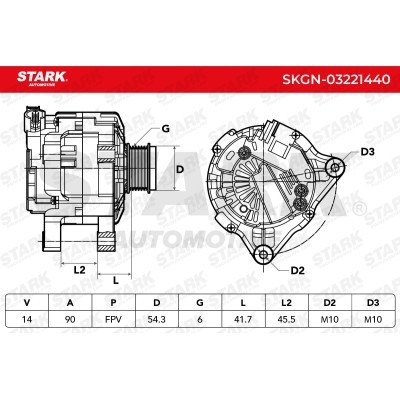 Alternator Stark SKGN-03221440 SKGN-03221440 - foto 6