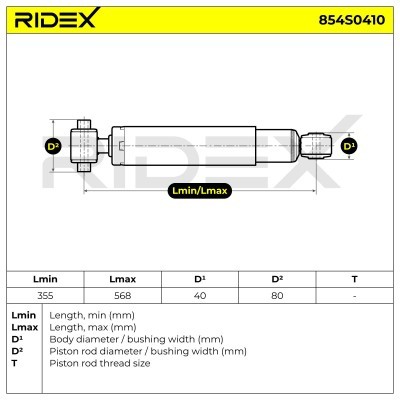 Amortyzator RIDEX 854S0410 854S0410 - foto 8