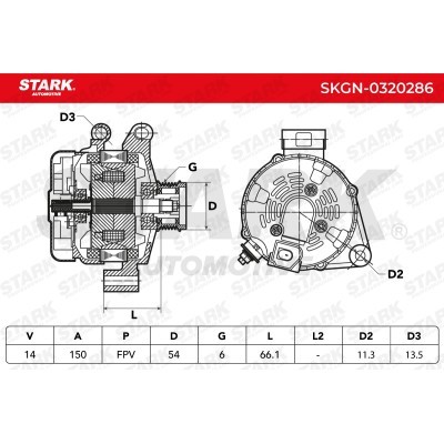 Alternator Stark SKGN-0320286 SKGN-0320286 - foto 7