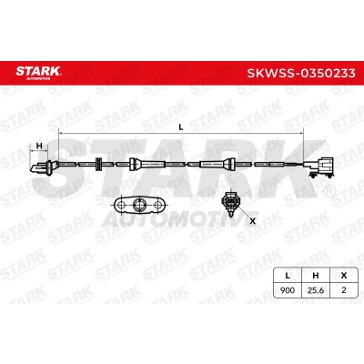 Czujnik ABS Stark SKWSS-0350233 SKWSS-0350233 - foto 5