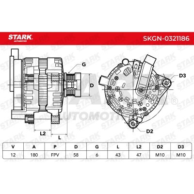 Alternator Stark SKGN-0321186 SKGN-0321186 - foto 7