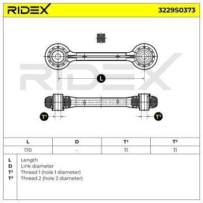 Łącznik Stabilizatora RIDEX 3229S0373 3229S0373 - foto 4
