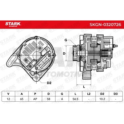 Alternator Stark SKGN-0320726 SKGN-0320726 - foto 5