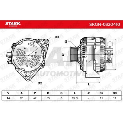Alternator Stark SKGN-0320410 SKGN-0320410 - foto 3