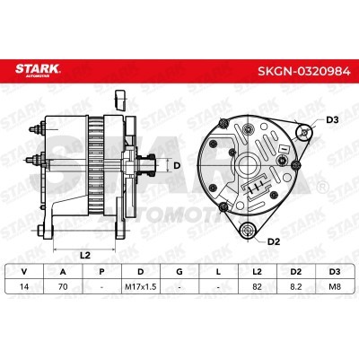 Alternator Stark SKGN-0320984 SKGN-0320984 - foto 5