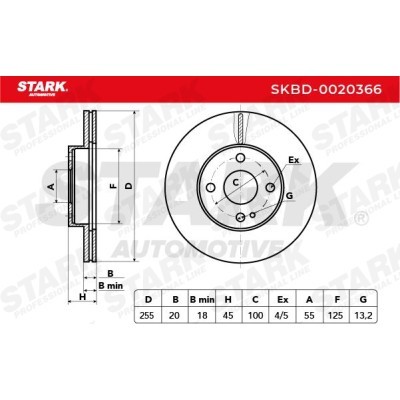 Tarcza hamulcowa Stark SKBD-0020366 SKBD-0020366 - foto 5