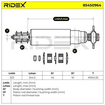 Amortyzator RIDEX 854S0964 854S0964 - foto 5