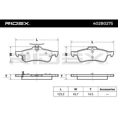 Klocki hamulcowe RIDEX 402B0275 402B0275 - foto 6
