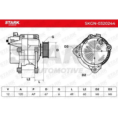 Alternator Stark SKGN-0320244 SKGN-0320244 - foto 5