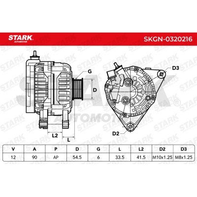 Alternator Stark SKGN-0320216 SKGN-0320216 - foto 5