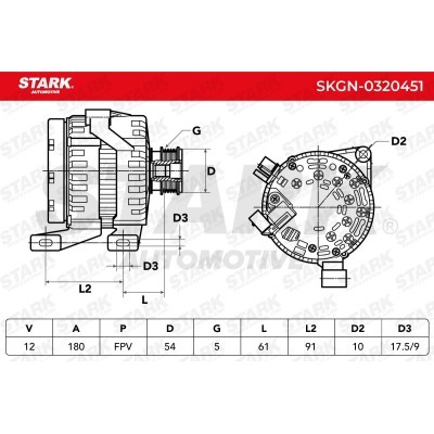 Alternator Stark SKGN-0320451 SKGN-0320451 - foto 7