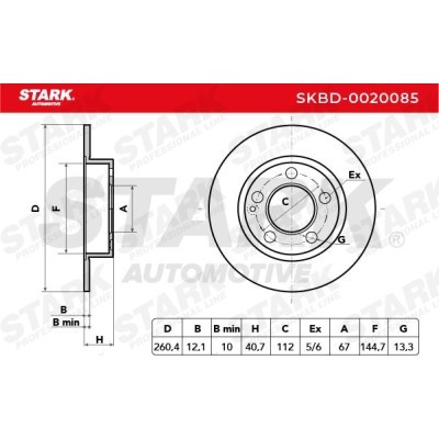 Tarcza hamulcowa Stark SKBD-0020085 SKBD-0020085 - foto 7