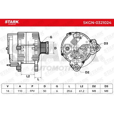 Alternator Stark SKGN-0321024 SKGN-0321024 - foto 7