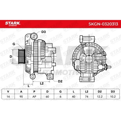 Alternator Stark SKGN-0320313 SKGN-0320313 - foto 6