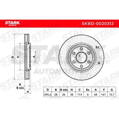 Tarcza hamulcowa Stark SKBD-0020312 SKBD-0020312 - foto 5