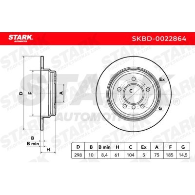 Tarcza hamulcowa Stark SKBD-0022864 SKBD-0022864 - foto 3