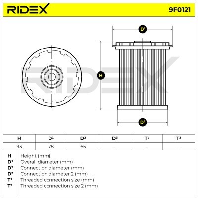 Filtr Paliwa RIDEX 9F0124 9F0124 - foto 6