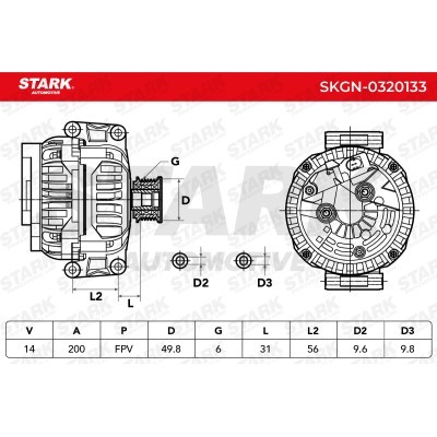 Alternator Stark SKGN-0320133 SKGN-0320133 - foto 7