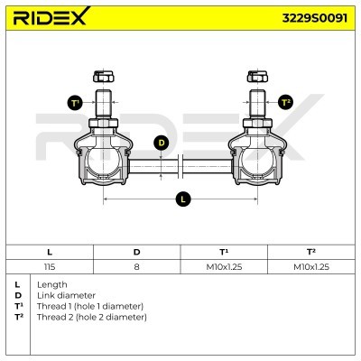Łącznik Stabilizatora RIDEX 3229S0091 3229S0091 - foto 7