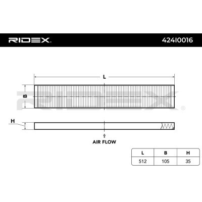 Filtr Kabinowy RIDEX 424I0016 424I0016 - foto 3
