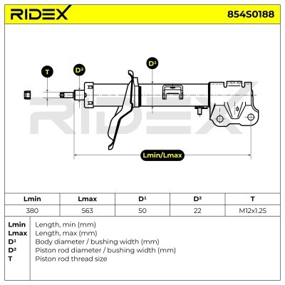 Amortyzator RIDEX 854S0188 854S0188 - foto 4