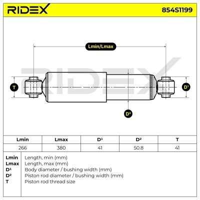 Amortyzator RIDEX 854S1199 854S1199 - foto 9