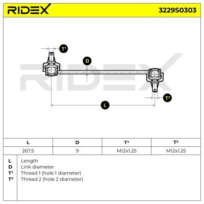 Łącznik Stabilizatora RIDEX 3229S0303 3229S0303 - foto 10