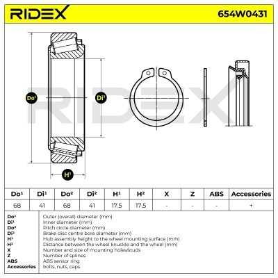 Łożysko Koła RIDEX 654W0431 654W0431 - foto 6