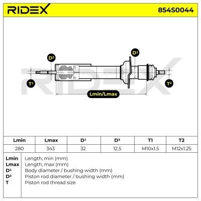 Amortyzator RIDEX 854S0044 854S0044 - foto 6