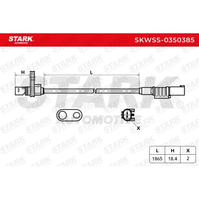 Czujnik ABS Stark SKWSS-0350385 SKWSS-0350385 - foto 6