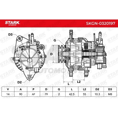 Alternator Stark SKGN-0320197 SKGN-0320197 - foto 7