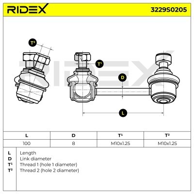 Łącznik Stabilizatora RIDEX 3229S0205 3229S0205 - foto 7