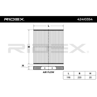 Filtr Kabinowy RIDEX 424I0354 424I0354 - foto 5