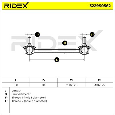 Łącznik Stabilizatora RIDEX 3229S0562 3229S0562 - foto 7