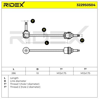 Łącznik Stabilizatora RIDEX 3229S0504 3229S0504 - foto 5