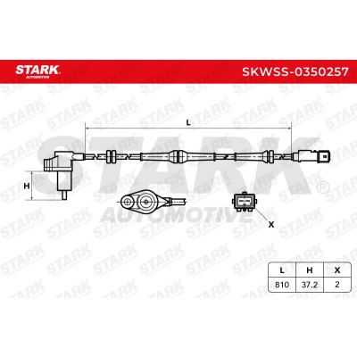 Czujnik ABS Stark SKWSS-0350257 SKWSS-0350257 - foto 6