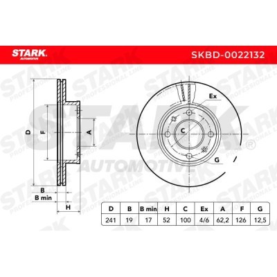 Tarcza hamulcowa Stark SKBD-0022132 SKBD-0022132 - foto 4