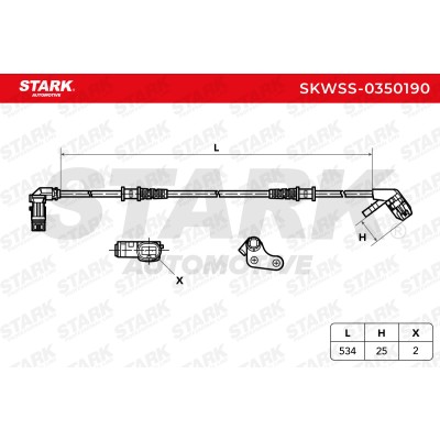 Czujnik ABS Stark SKWSS-0350190 SKWSS-0350190 - foto 5