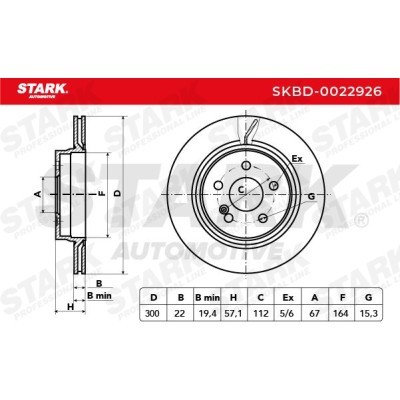 Tarcza hamulcowa Stark SKBD-0022926 SKBD-0022926 - foto 5