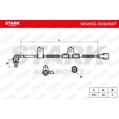 Czujnik ABS Stark SKWSS-0350567 SKWSS-0350567 - foto 6