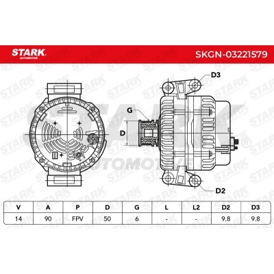 Alternator Stark SKGN-03221579 SKGN-03221579 - foto 6