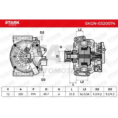 Alternator Stark SKGN-0320074 SKGN-0320074 - foto 6