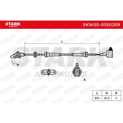 Czujnik ABS Stark SKWSS-0350209 SKWSS-0350209 - foto 6
