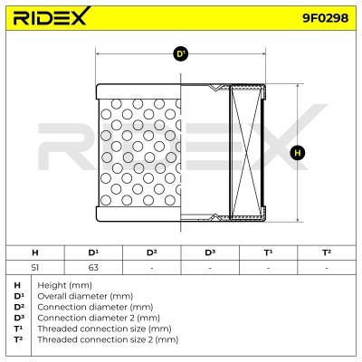Filtr Paliwa RIDEX 9F0298 9F0298 - foto 6