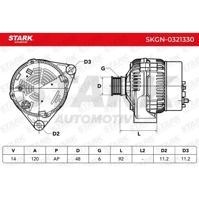 Alternator Stark SKGN-0321330 SKGN-0321330 - foto 7