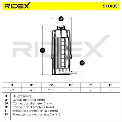 Filtr Paliwa RIDEX 9F0185 9F0185 - foto 5