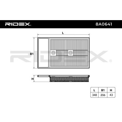 Filtr Powietrza RIDEX 8A0641 8A0641 - foto 6