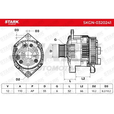 Alternator Stark SKGN-0320241 SKGN-0320241 - foto 7