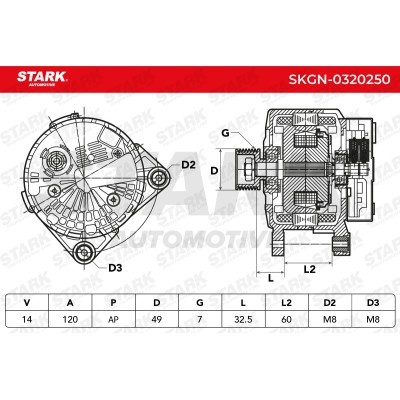 Alternator Stark SKGN-0320250 SKGN-0320250 - foto 6