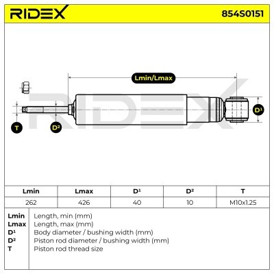 Amortyzator RIDEX 854S0151 854S0151 - foto 8